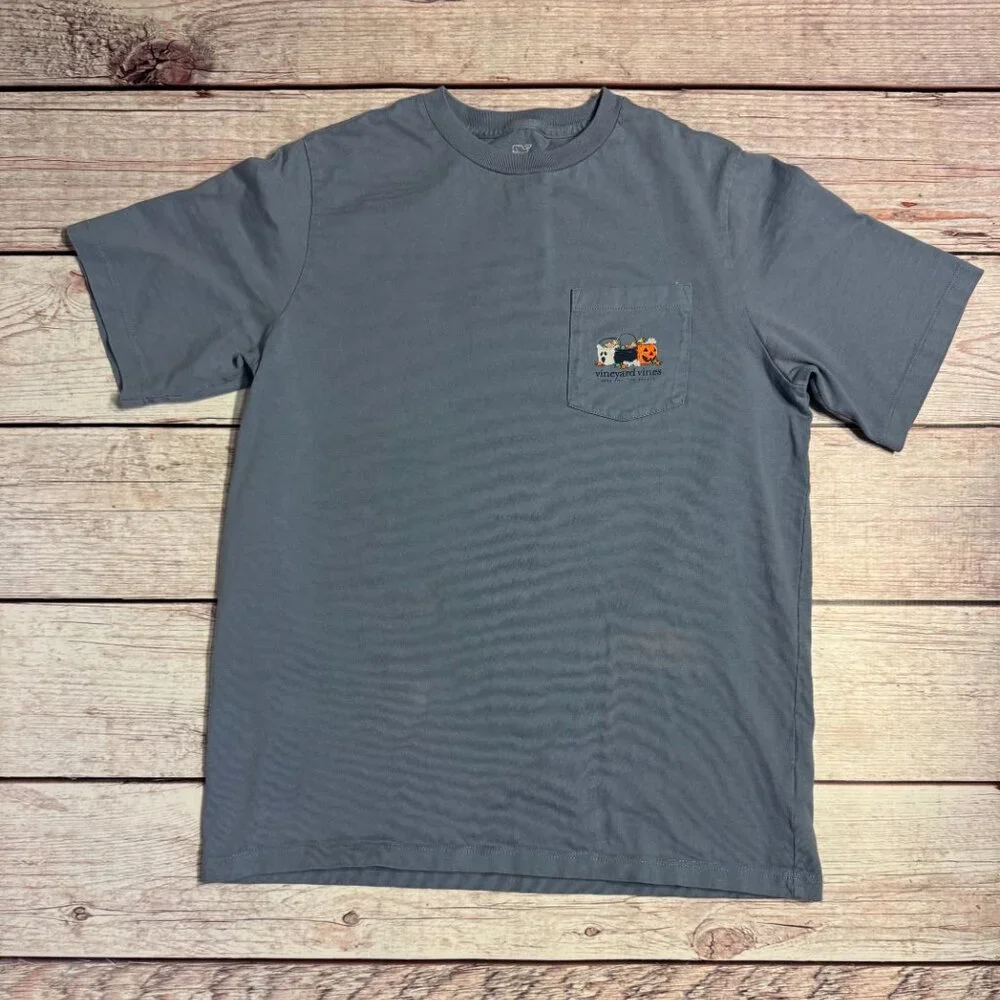 Vineyard Vines Halloween "Here for the Treats" Dog T-Shirt - Picture 3 of 6